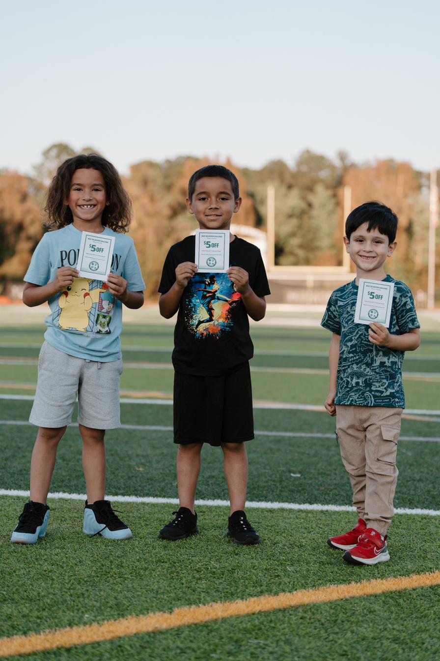 Young supporters at halftime