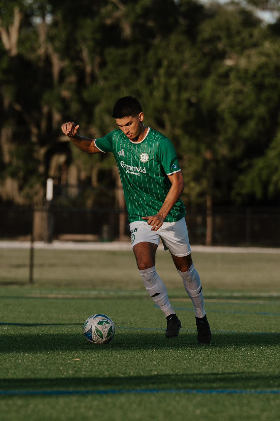Emerald FC player on the ball