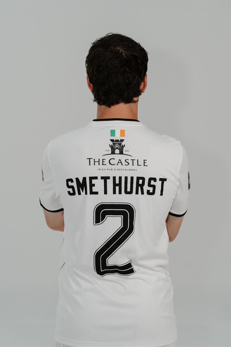 The Castle Irish Pub on the back of the Premier away shirt