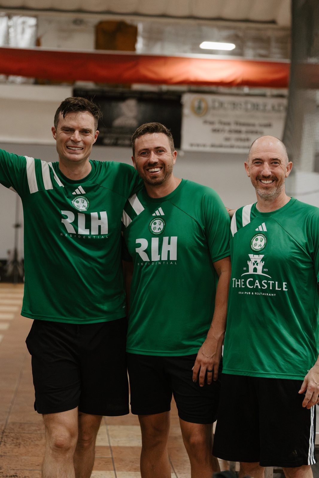 Emerald FC staff at the Supporters Cup