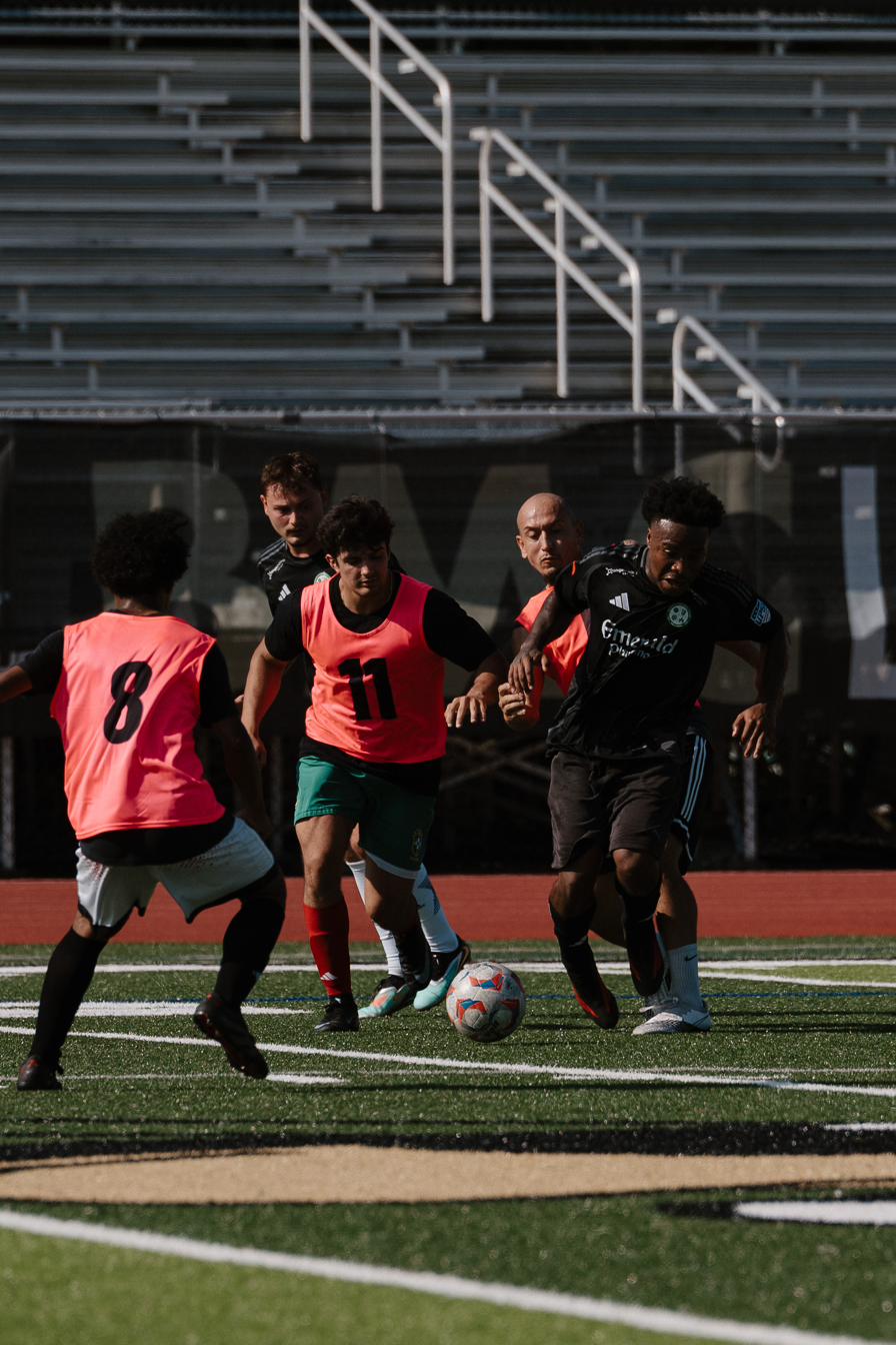 Tryout player on the ball